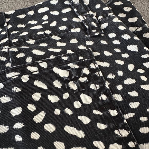 Tory Burch POny Walker Dotted Black White Cargo Pants Women's 28 - Picture 2 of 12